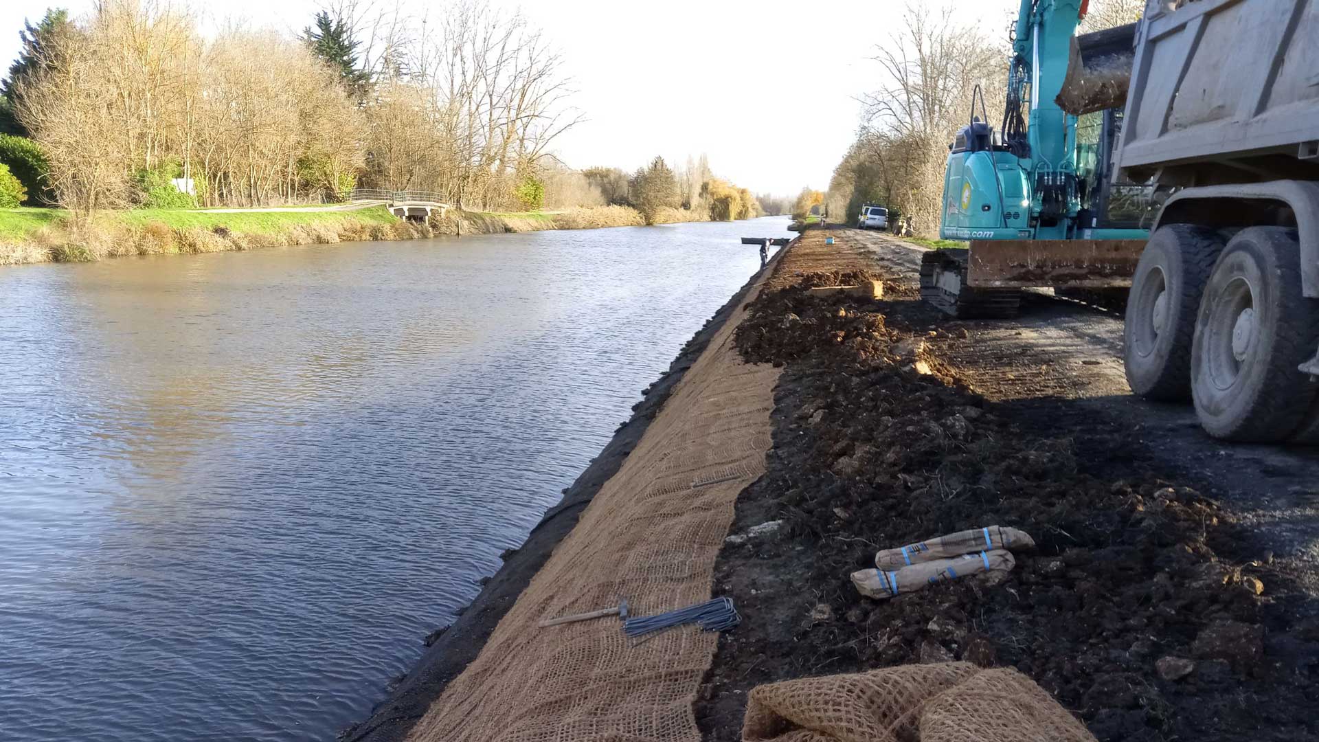 Travaux de renaturation et de consolidation de berges