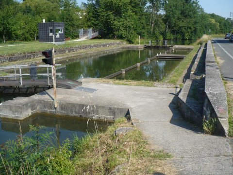 Écluse de Comporté avant restauration en 2014